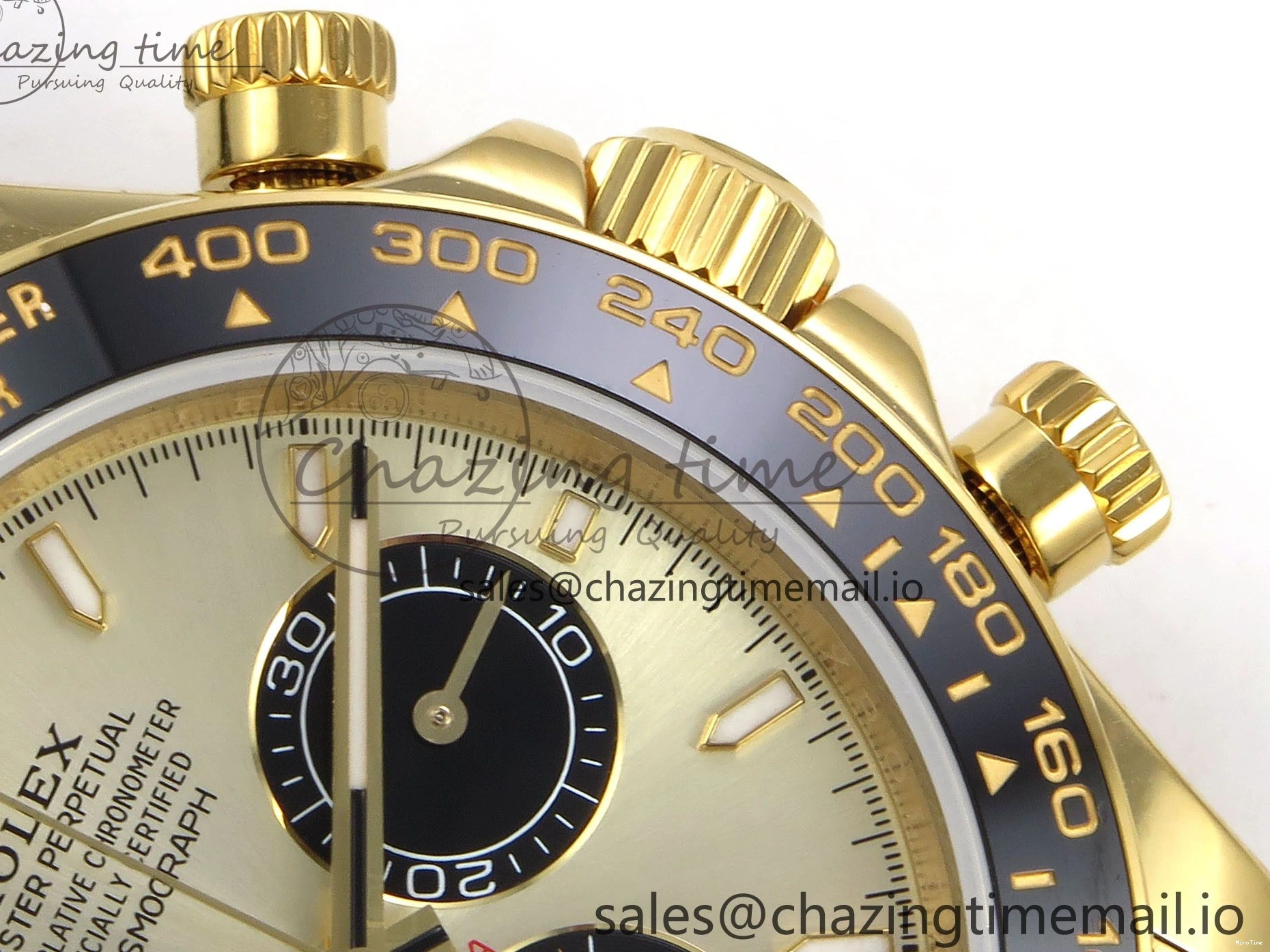 MiroTime 0517 Daytona 126518 QF 1:1 Best Edition YG Black Dial on Oysterflex Strap SH4131 V6（Gain Weight） EasyMatch 1199